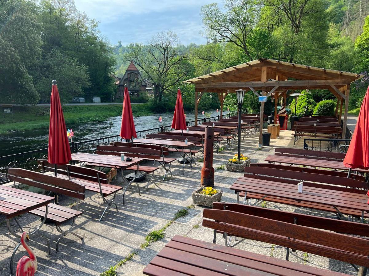 Pension Sternschnuppe, Treseburg Harz, Unmittelbar Am Wasser Тале Екстериор снимка